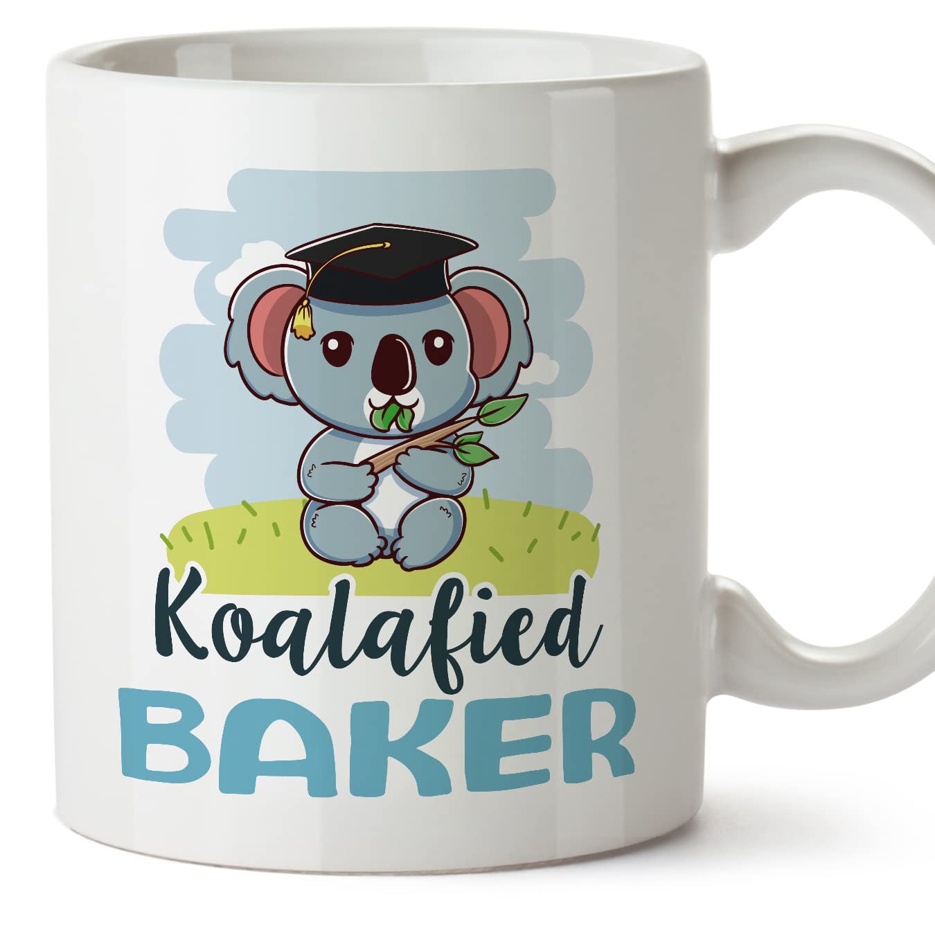MUGFFINS Baker Man Mug - in English - Koalafied - Funny Gift for Colleagues - Ceramic 11oz Mug