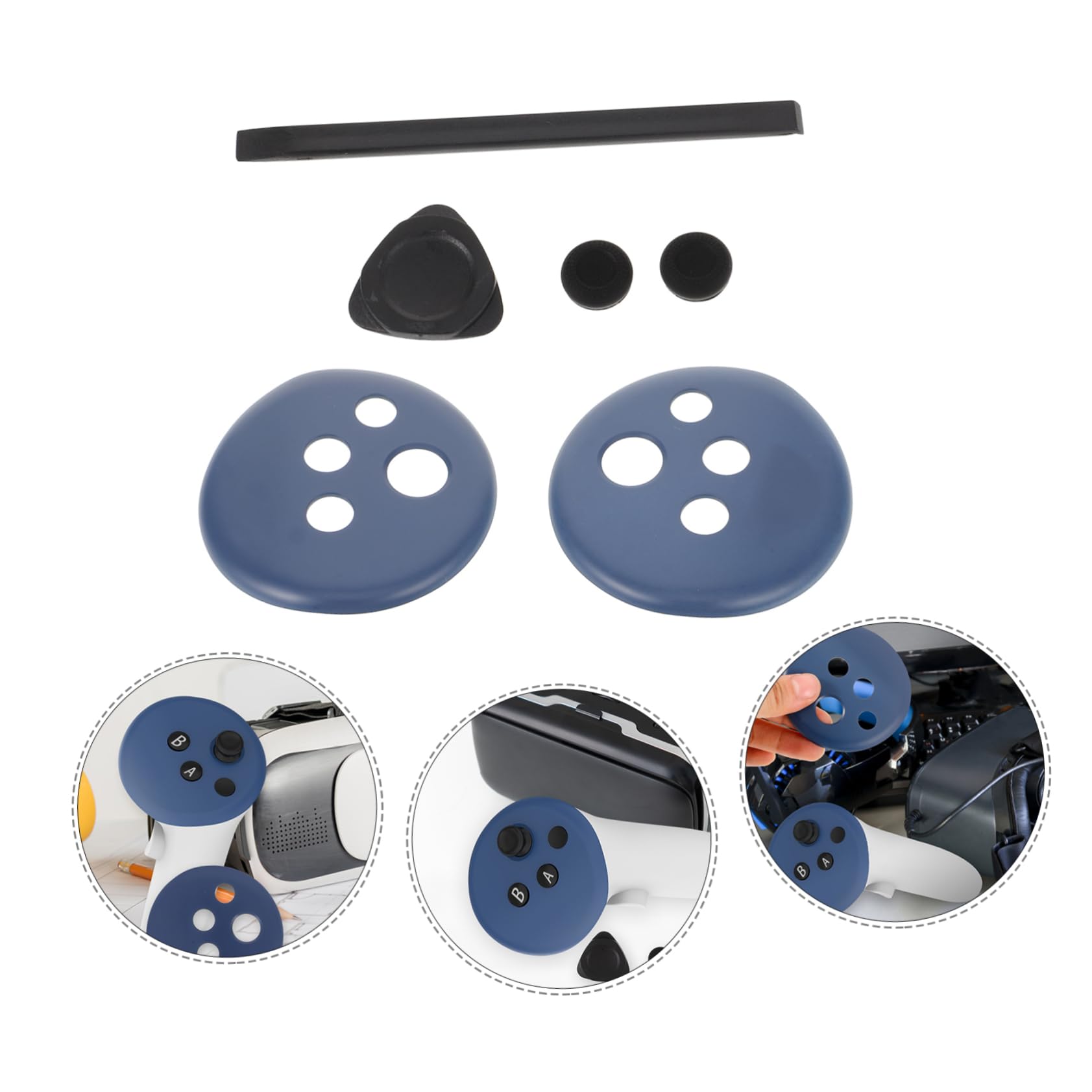 jojofuny 5sätze Gaming Controller Cover Für Ergonomische Handgriffabdeckung Schützende Hülle Einfache Installation Stilvolles Design Perfekter Ersatz Für Vr-Controller