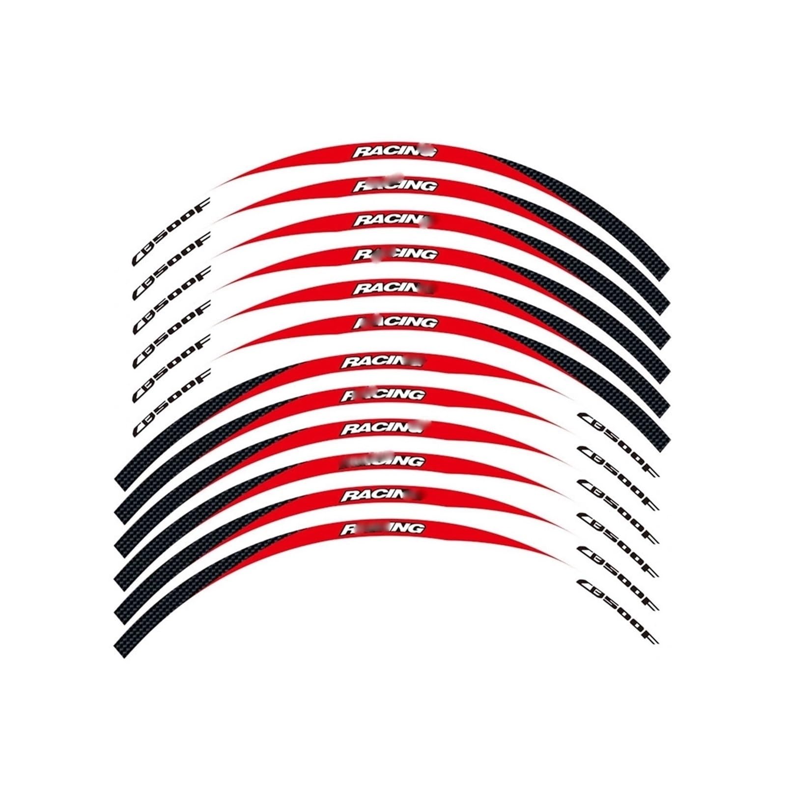 Reflective Motorcycle Wheel Sticker Rim for CB500F Motorcycle Wheel Sticker Stripe Reflective Rim(2)