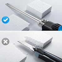 Ayolofei Cuțit termic pentru tăiat polistiren 300 W, 0-600°C, cu 3 lame, pentru plăci EPS, EPP, KT, spumă cauciucată EVA, PU și materiale textile 5