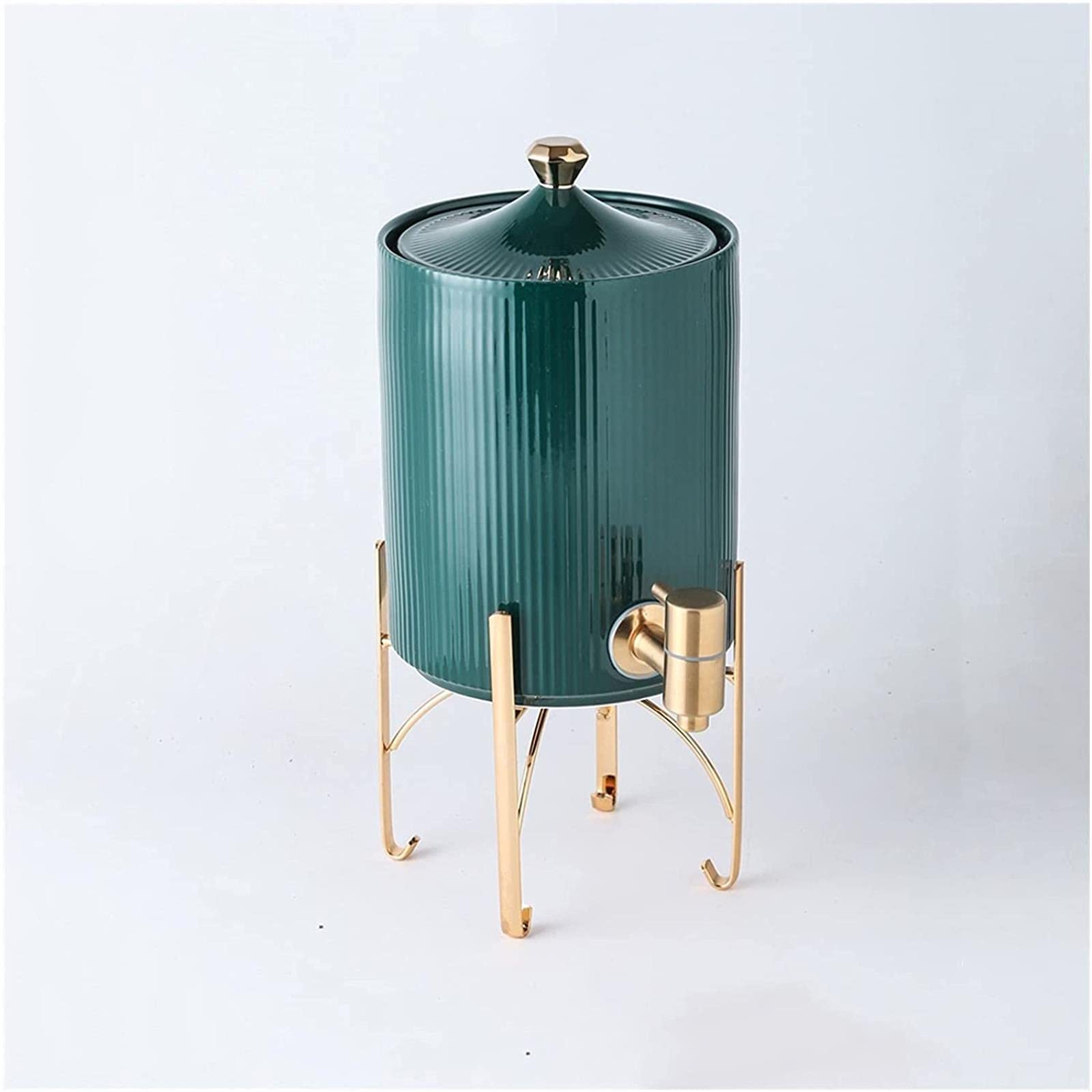 Jarra de Agua Simple Hervidor frío de cerámica Creativo con Base Tetera de Gran Capacidad con Grifo Hermoso y práctico para hogares, restaurantes