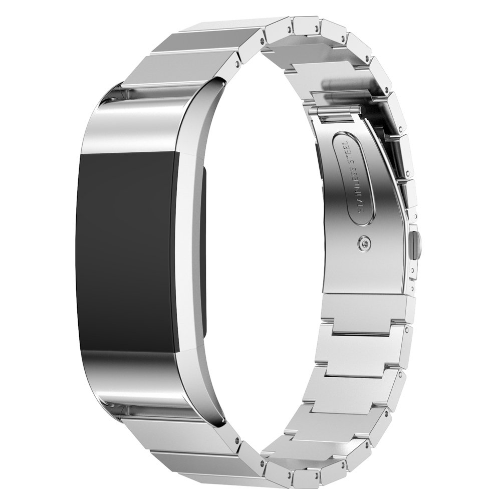 Fitbit Charge 2 Stainless Steel Band - Adjustable Replacement Strap With Magnetic Lock Rose Pink Small