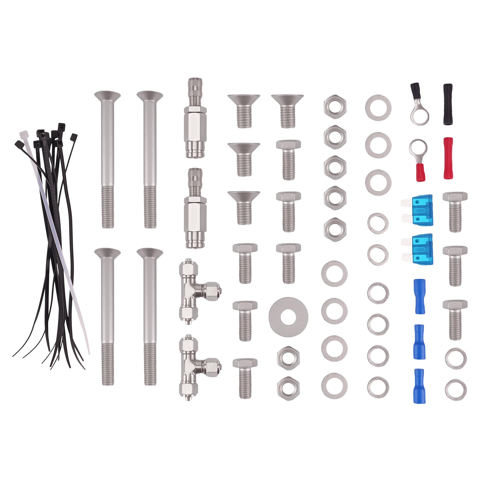 maXpeedingrods 2x Kit Suspension Pneumatique pour Nissan, pour Opel | pour Renault, 12V 150W Compresseur, Utilitaire, 11m Tuyau, Double ManomèTre
