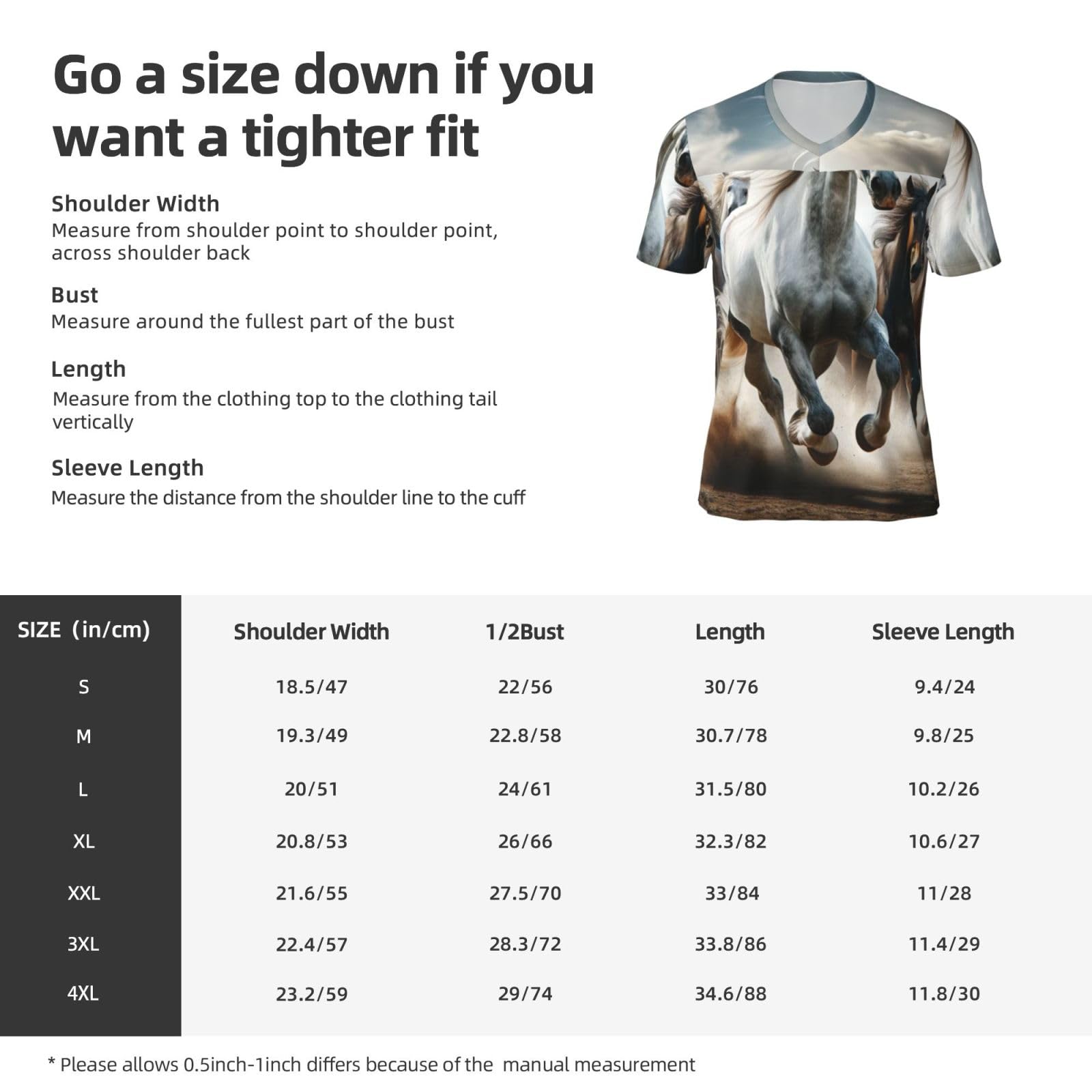 Stylish Athletic Sports Jersey Desert-Sand-Storm-Wild-Horse Men's Rugby Jersey 4X-Large