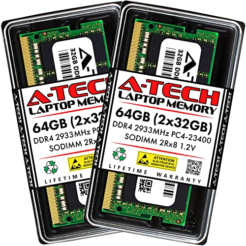 Image of A-Tech 64GB Kit (2x32GB) RAM for Acer Nitro 5 Gaming Laptop | DDR4 2933MHz SODIMM PC4-23400 (PC4-2933Y) Memory Upgrade Modules