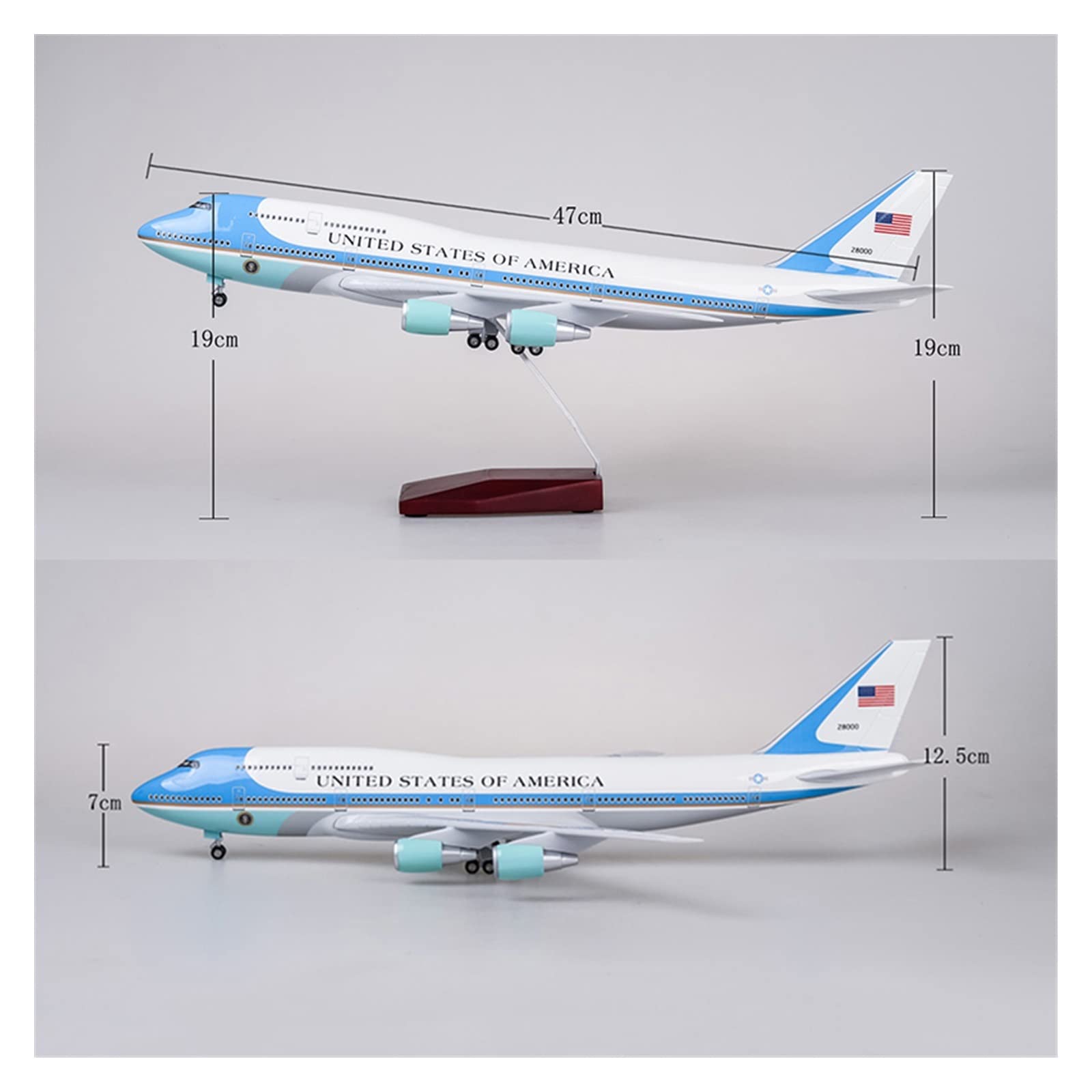 newボーイング747/エアフォースワン  約50cm newボーイング747/エアフォースワン 約50cm Amazon.co.jp