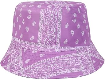Summer Bandana Bucket Hats for Men Women Fashion Hip Hop Paisley Bandanas Sun Hat Outdoor Beach Caps Fisherman hat