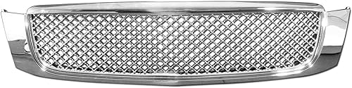 TLAPS 7422440752746 Compatible con 2000-2005 Cadillac Deville Rejilla de Parachoques Delantero de Malla Cromo