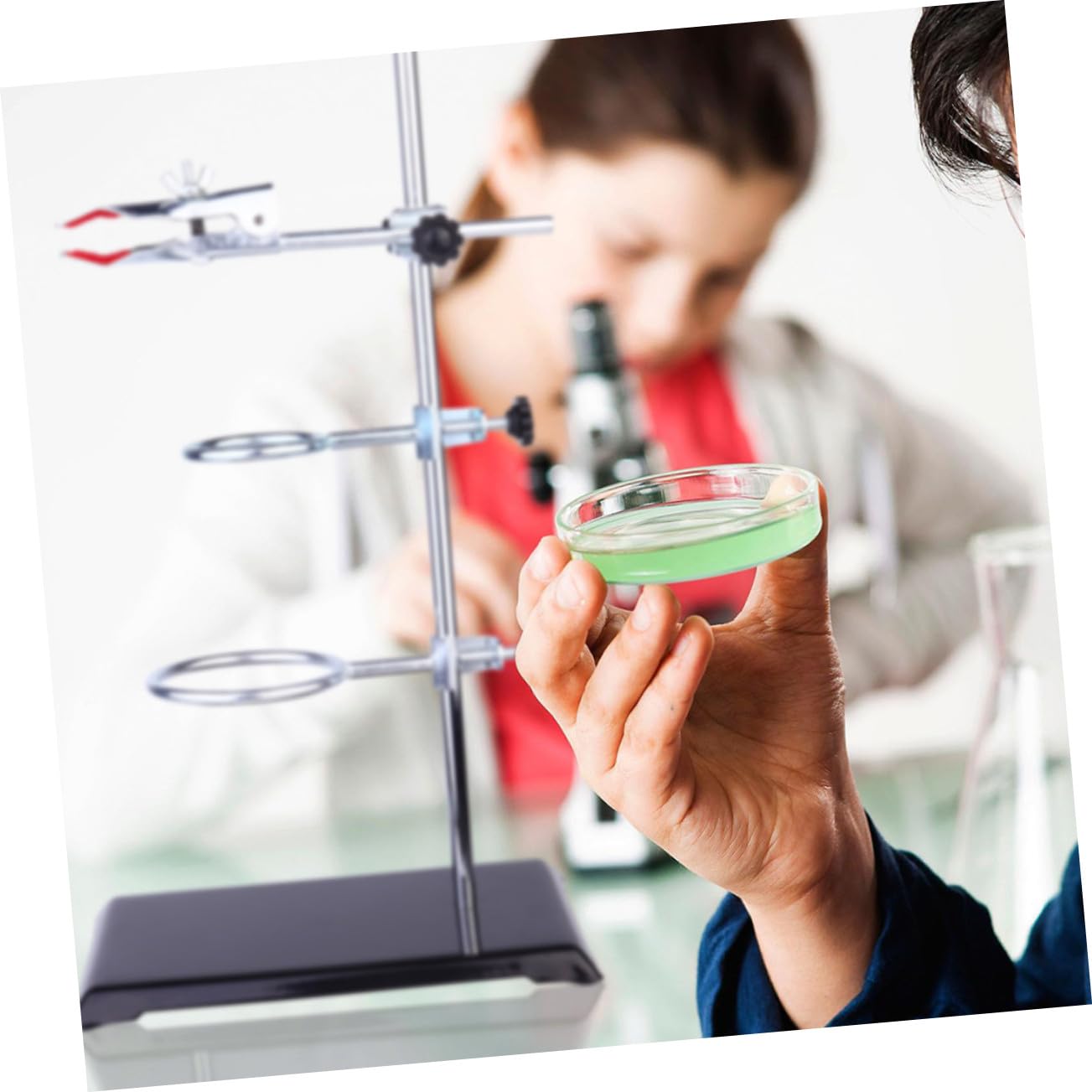 VALICLUD Marco De Hierro Soporte De Laboratorio Material Metálico De Laboratorio Soporte De Embudo Abrazaderas Para Química