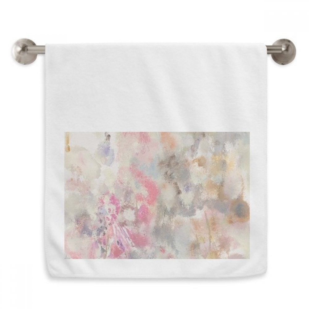 Peinture à l'huile serviettes Avril Lotus Xjj, linge de toilette doux et raffiné blanc