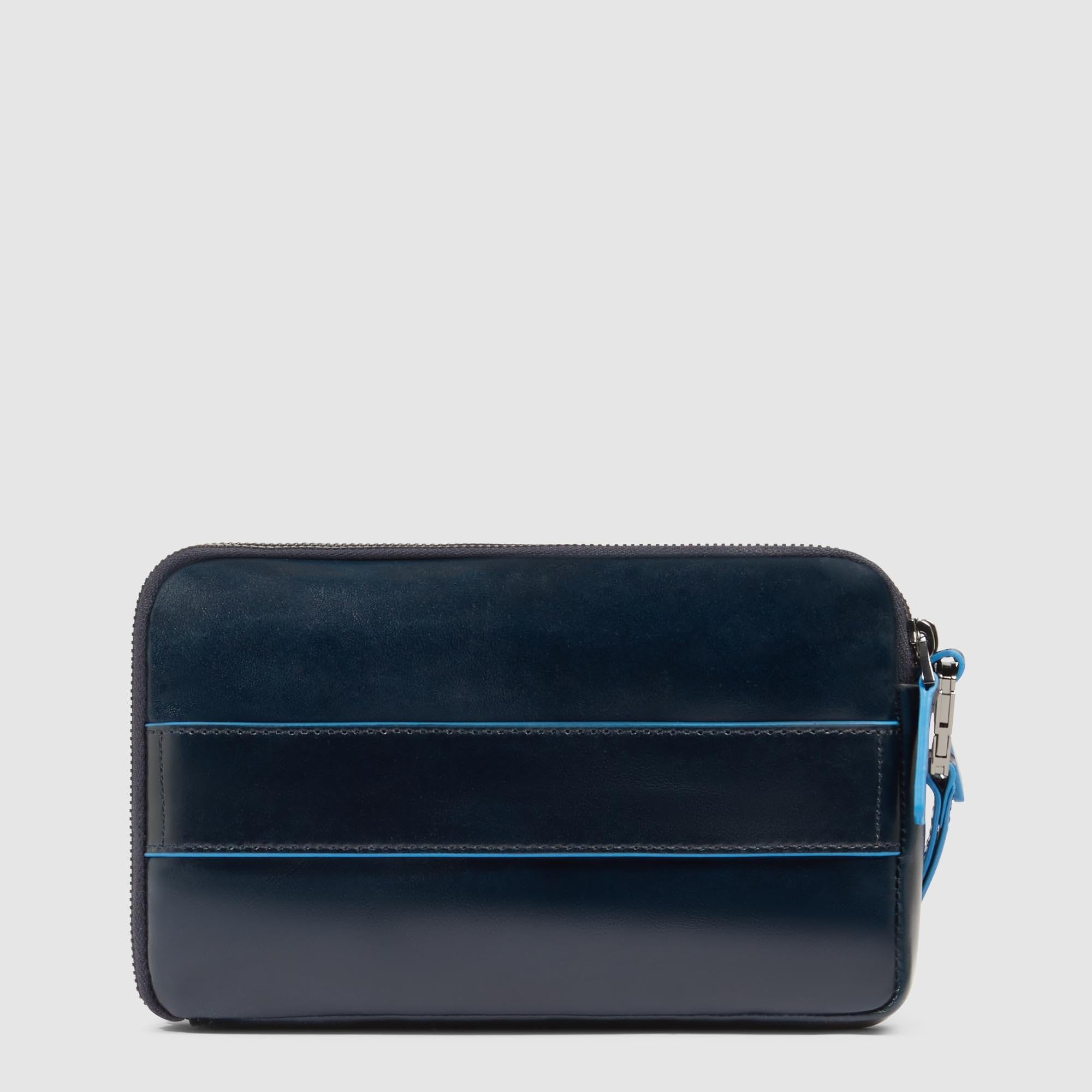 PIQUADRO Pochette uomo a tre scomparti | Cinturino da polso, Protezione antifrode, Tasche interne, Ufficio, Trasferte