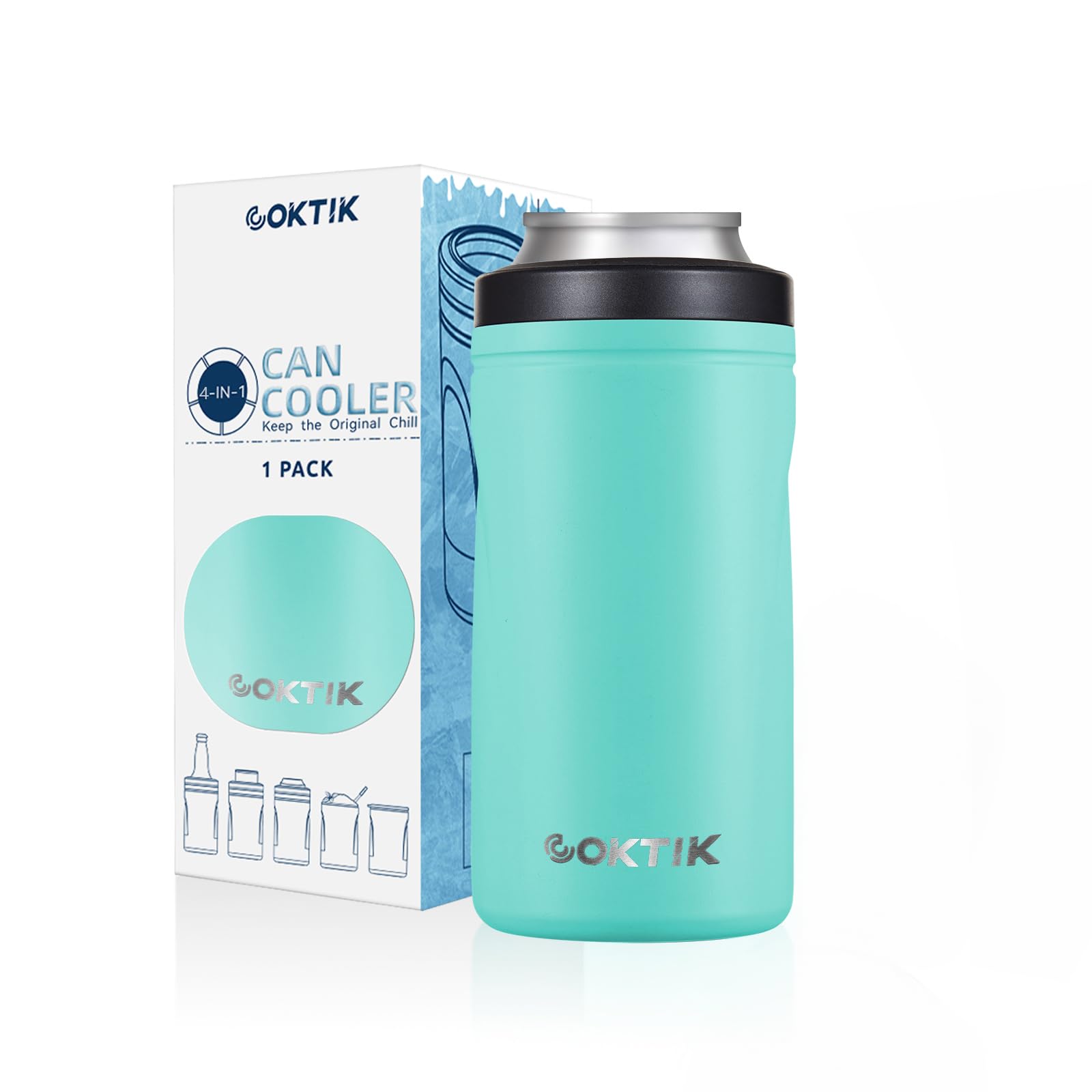 Refroidisseur de canettes isotherme COKTIK pour éliminer la condensation et les boissons tièdes