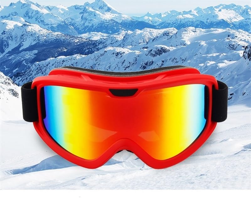 Lunettes de ski coupe-vent pour homme et femme, double pont, anti-buée, anti-reflets, protection UV