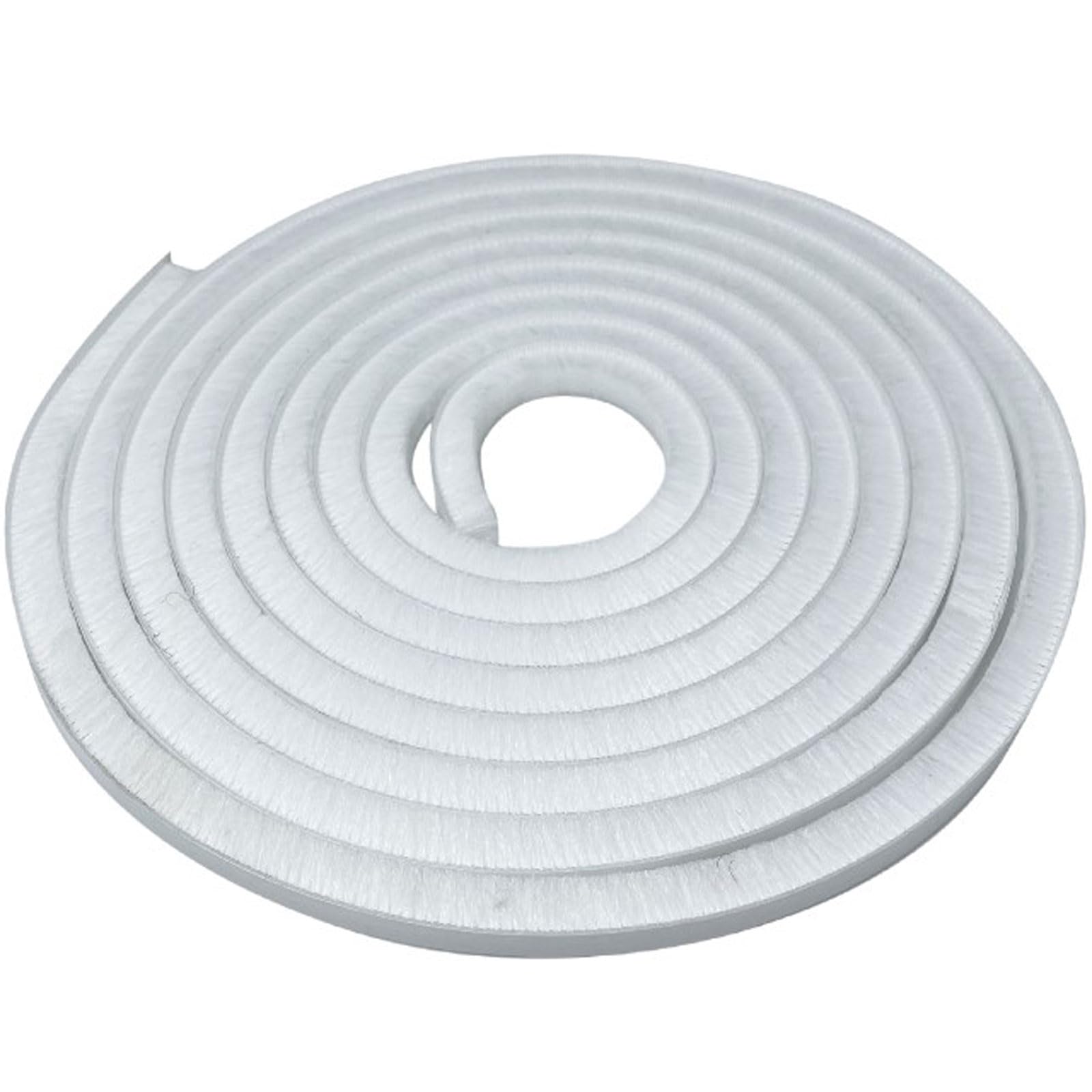 Adhesive Brush Weather Stripping,Window Wind Block,Door Draftstopper with Felt Brush,Soundproof & Insulation,Flexible,for Insulation,Anti-Collision,Weatherproof