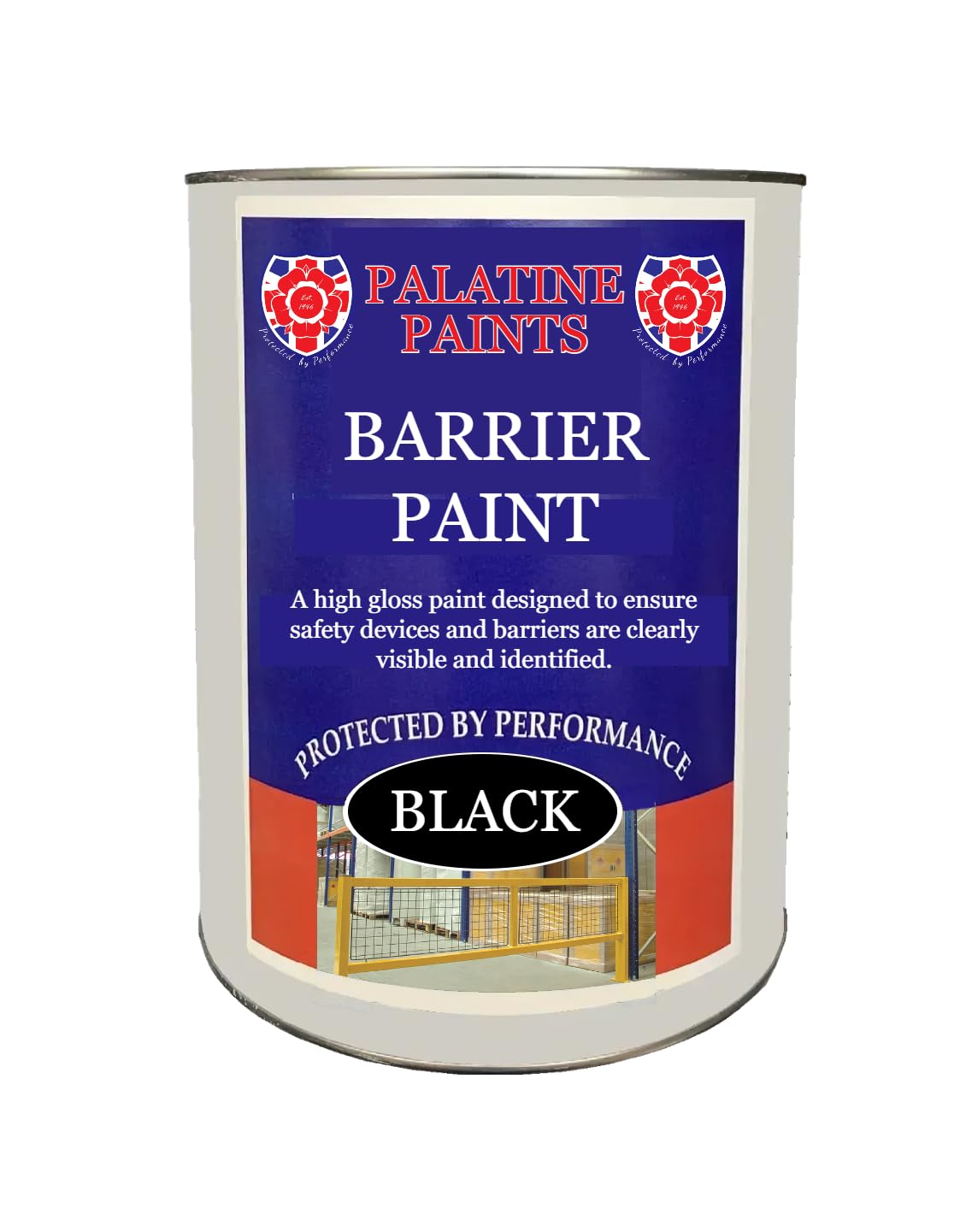 Palatine Paints Barrier Paint (Safety Yellow, 1 Liter)