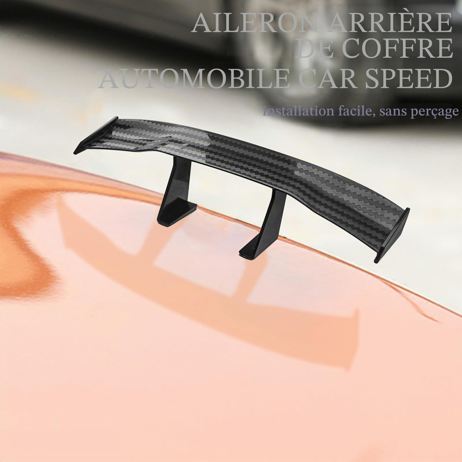 3PCS Mini Aileron De Voiture - Spoiler Aile De Queue Pour Véhicule