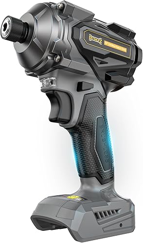 Miniatura 8 de Destornillador de impacto inalámbrico de 14 de pulgada compatible con batería Dewalt de 20 V (herramienta desnuda), taladro de impacto sin