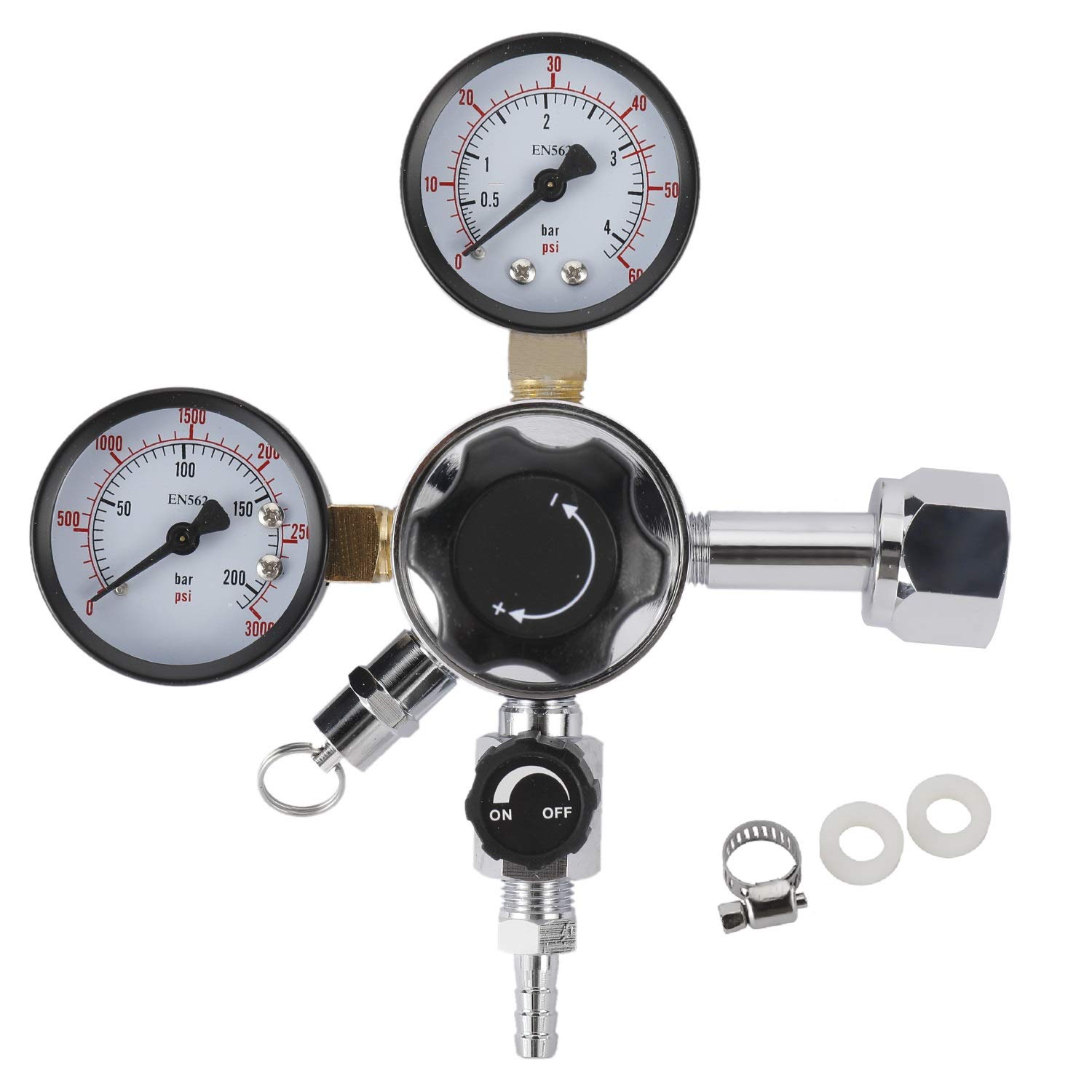 Buy Dual Gauge Co2 Draft Dispensing Regulator, 060 PSI Low Pressure, 03000 PSI High Pressure