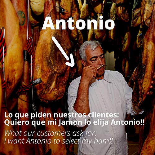 61l9BDcT8bL 0,5 kg Epaule Jambon Bellota PATA NEGRA 100% Iberique DOP JABUGO SUMMUN Tranche Cru au Couteau - Jamon Iberico Espagnol Cru - Charcuterie Ibérique Espagne Panier Gourmand - (5 packs 100 gr)