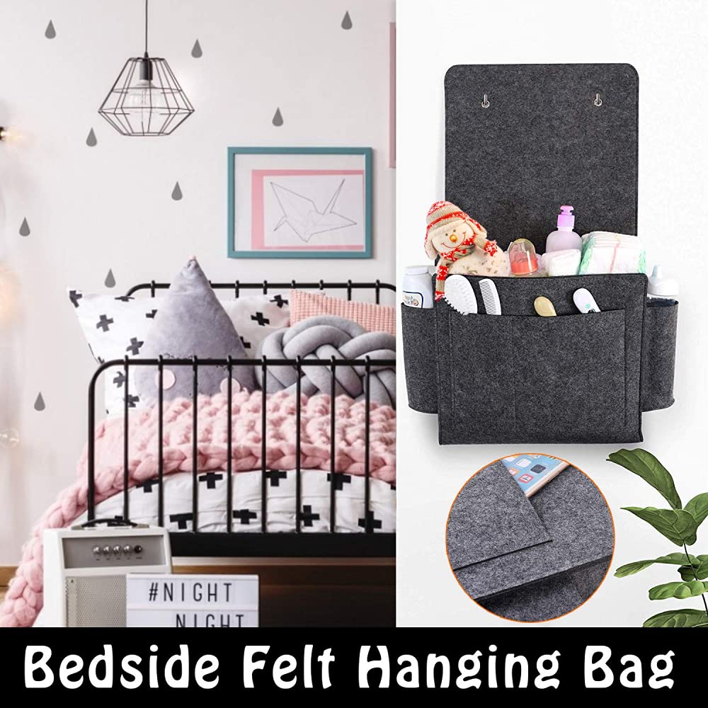 Produktbild von Ahlsen Leere Sofa-Tasche, Bett-Aufbewahrungstasche, Filz-Nachttisch-Organizer, Sofa-Armlehnen
