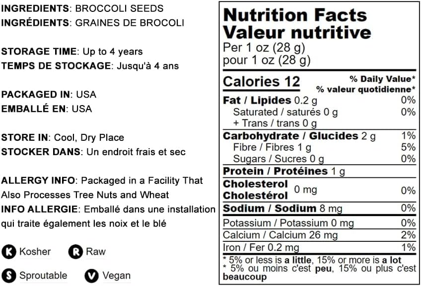 Vista 4 de Semillas de brócoli convencionales y orgánicas