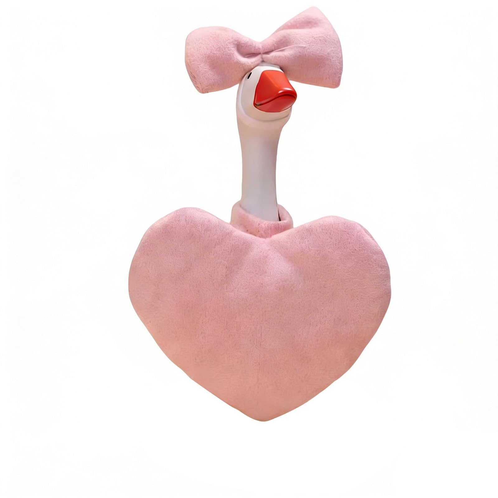 BDSHGRDH porch goose， Goose Heart Shaped Clothes with Headband for 23'' Statue Patio Yard Lawn Garden Pastel(Pink)