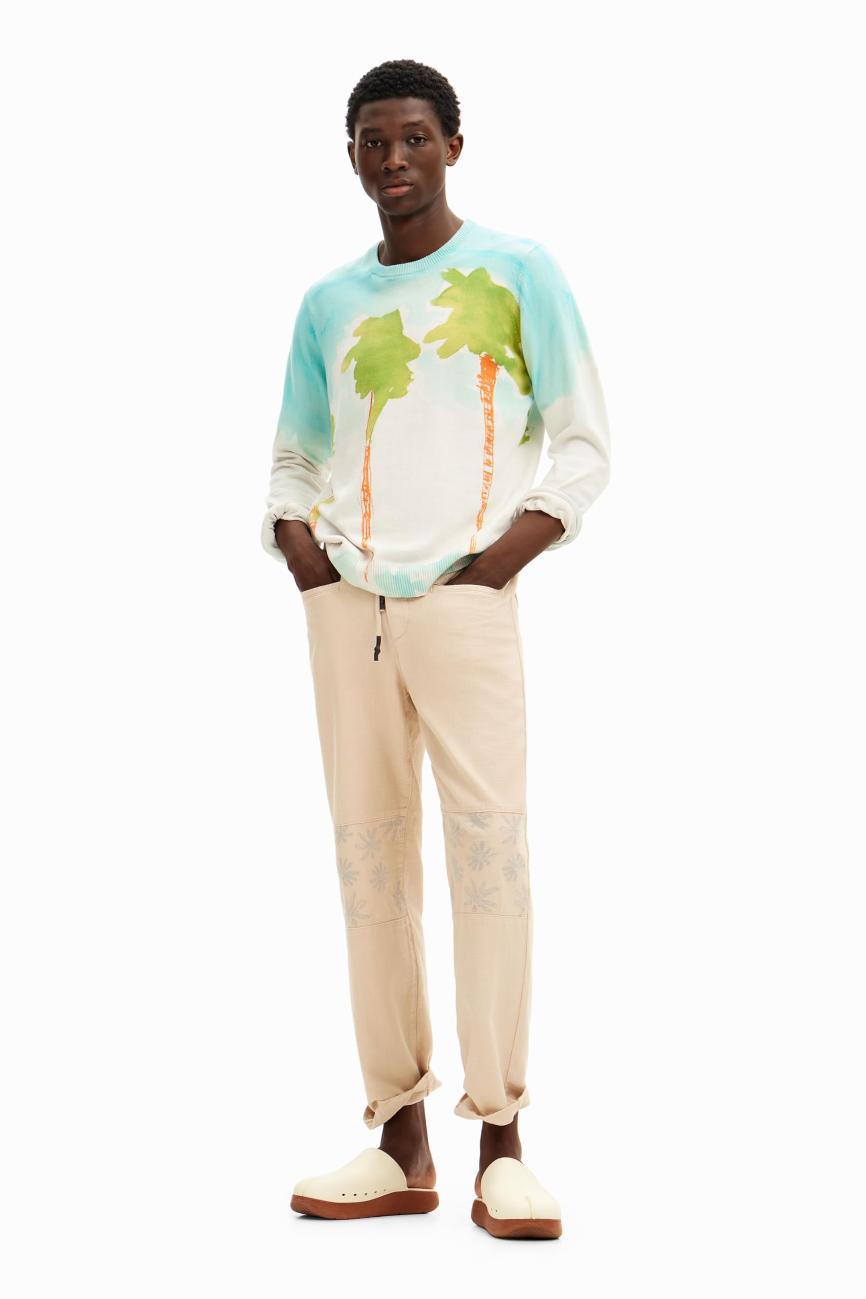 Desigual Jersey de Manga Larga para Hombre Sudadera Hombre