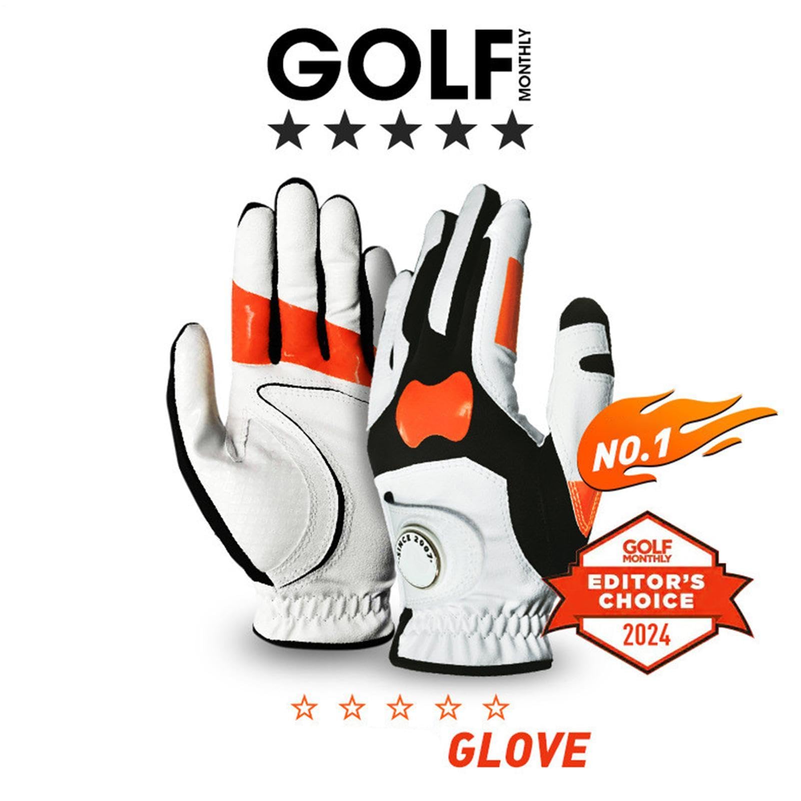 Guanti da golf da uomo, mano sinistra, sistema di correzione della presa, guanti di supporto per il controllo delle scheggiature, soluzione di aiuto per migliorare la stabilità dell'oscillazione e