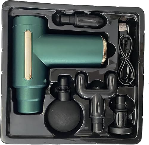 Miniatura 7 de HEYAXA Pistola de masaje de tejido profundo, masajeador muscular eléctrico de mano, dispositivo de masaje de percusión de alta intensidad para