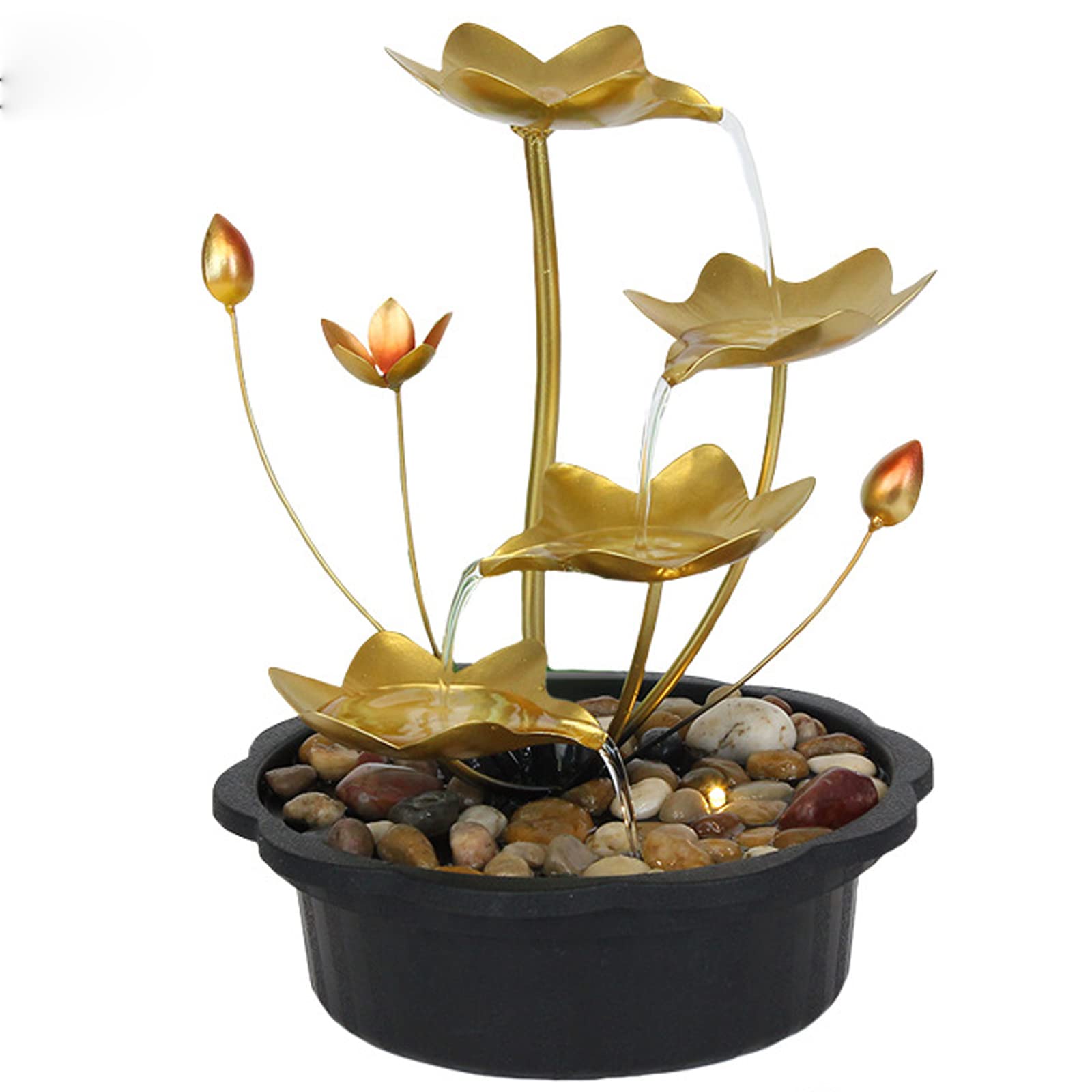 Fontaine de bureau en fer forgé pour créer une ambiance zen et relaxante au salon