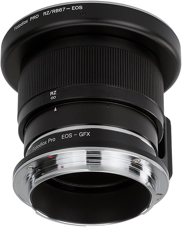 Fotodiox Pro Lens Mount Double Adapter, Mamiya RB67/RZ67 Mount and Canon EOS (EF/EF-S) D/SLR Lenses to Fujifilm G-Mount GFX Mirrorless Digital Camera Systems (Such as GFX 50S and More)