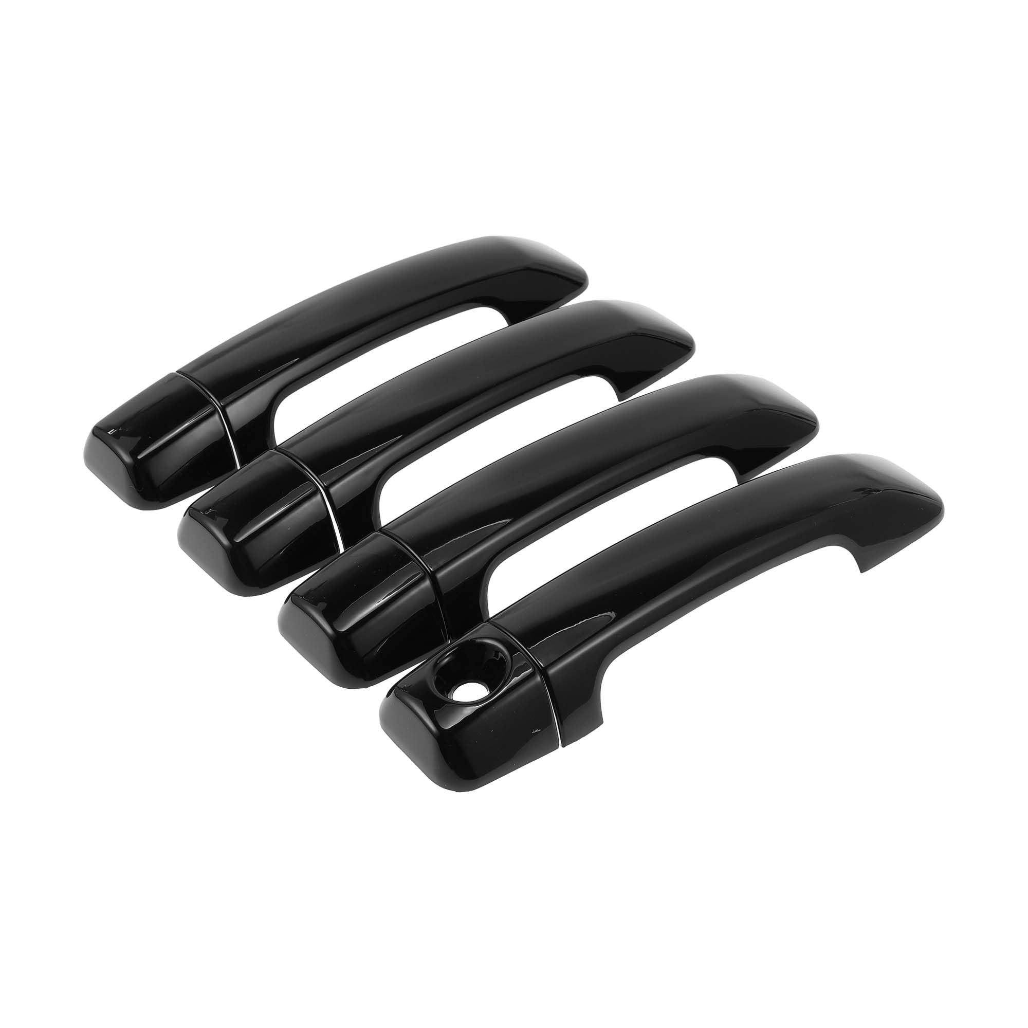 REPAIROCK 4pcs Exterior Door Handle Cover Car Door Handle Protector for Toyota Tundra 2007-2020 Car Door Handle Protector ABS Black