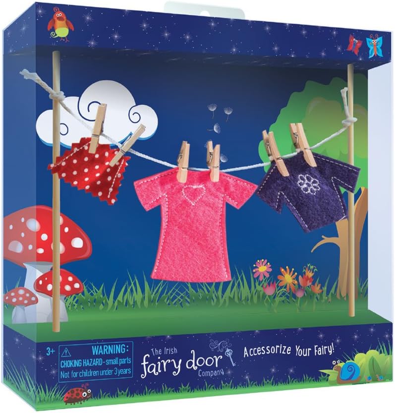 (Irish fairy Clothes line Incl Female Clothes