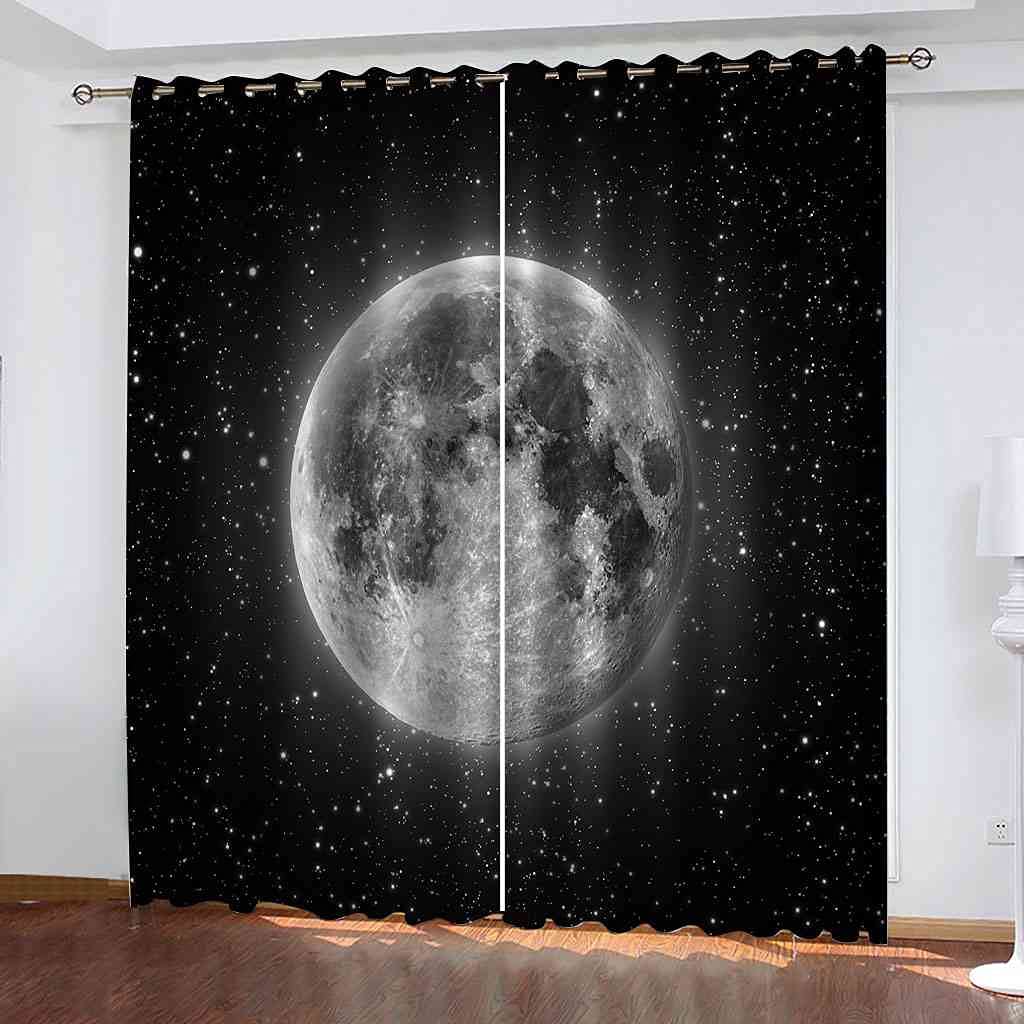 Rideau occultant d'enfant 3D de qualité premium au tombé lourd pour chambre et salon