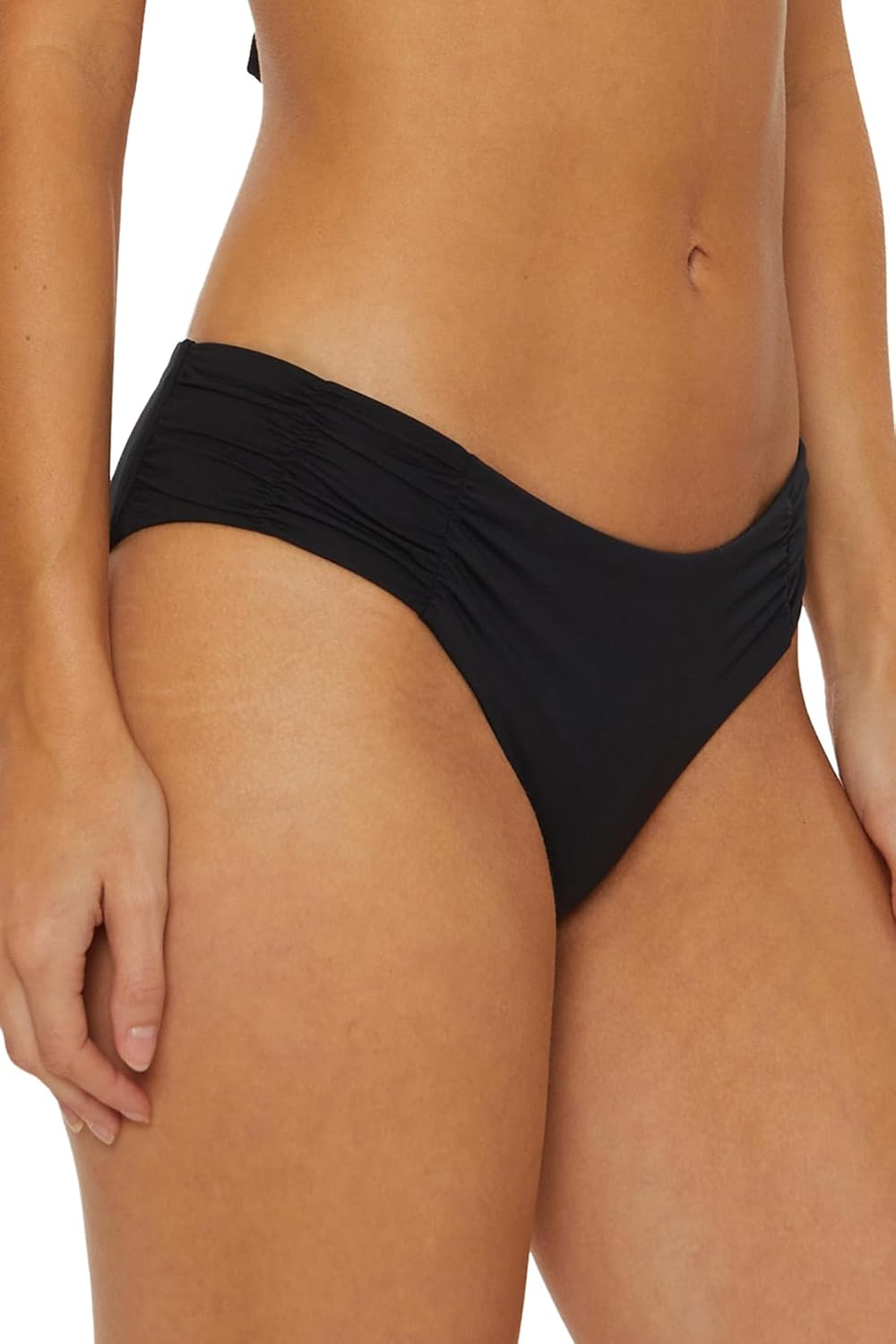 Soluna Swim Womens Buckle Up Shirred Bikini Bottom, Cheeky Coverage, Swimwear Separates for Women - Image 2