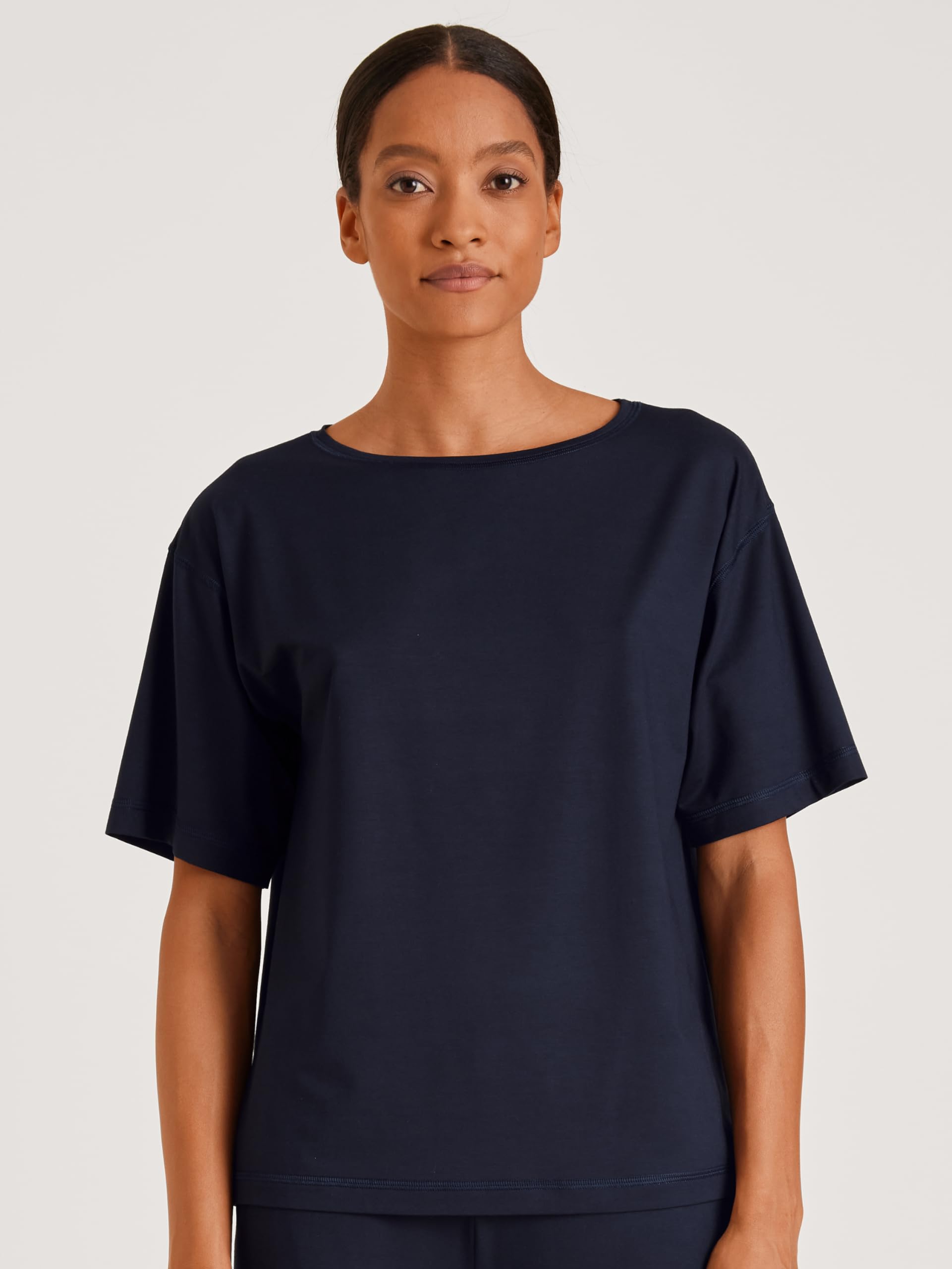 CALIDA Deepsleepwear Balancing T-Shirt Damen, Rundhalsausschnitt mit weiten Ärmeln