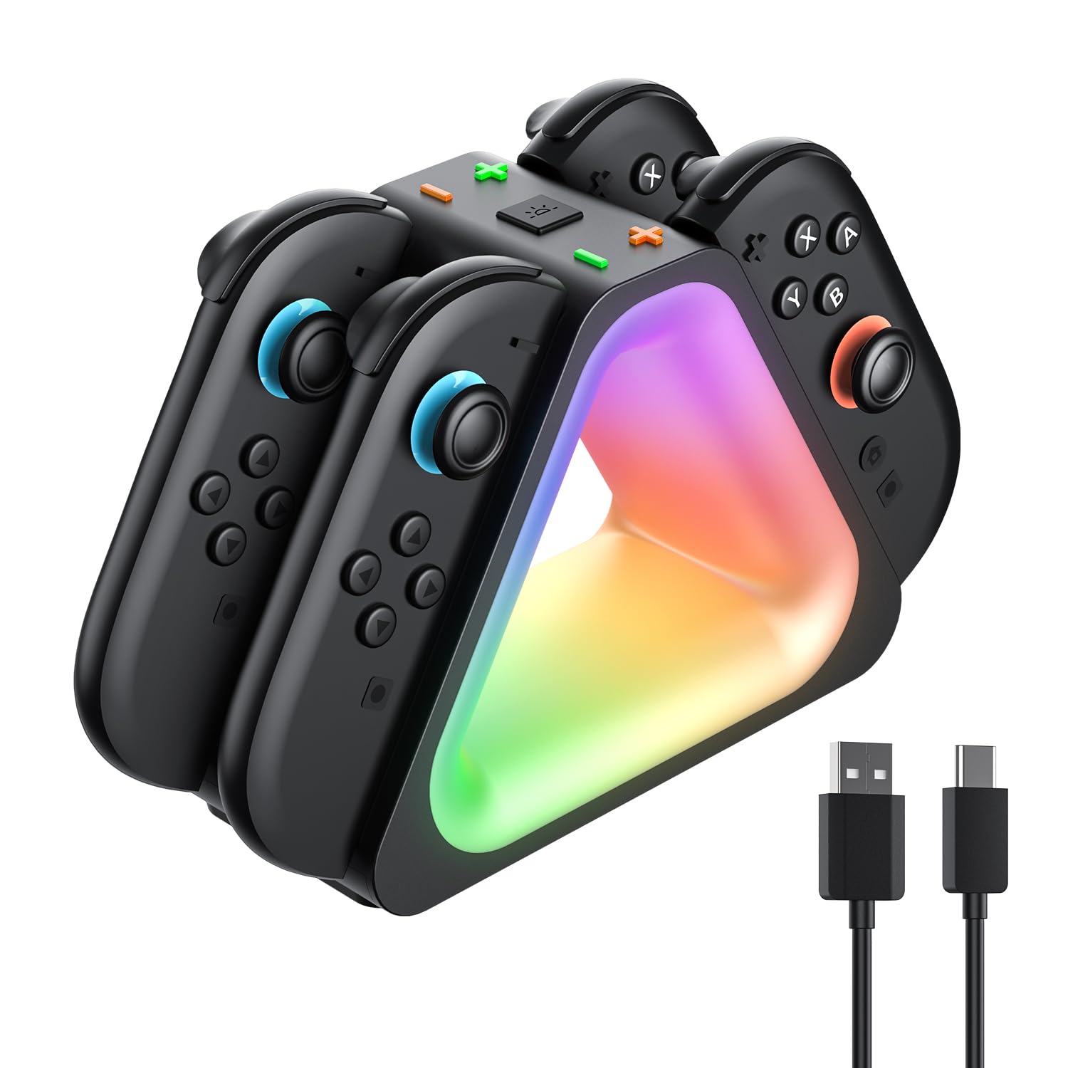 Amazon.com: JORREP Switch 2 Joy-Con Charging Dock 4-in-1 Magnetic