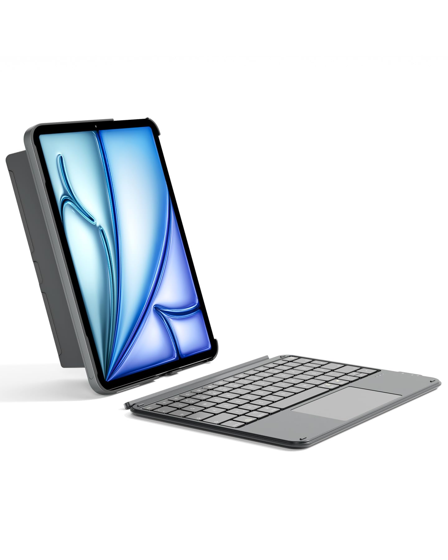 Inateck Hülle mit Tastatur für iPad 11 (A16 2025)/10 Gen, iPad Air 11" M4/M3/M2 (2026/2025/2024), Air 5/4, Pro 11 4/3/2/1, abnehmbar, mit Touchpad, QWERTZ