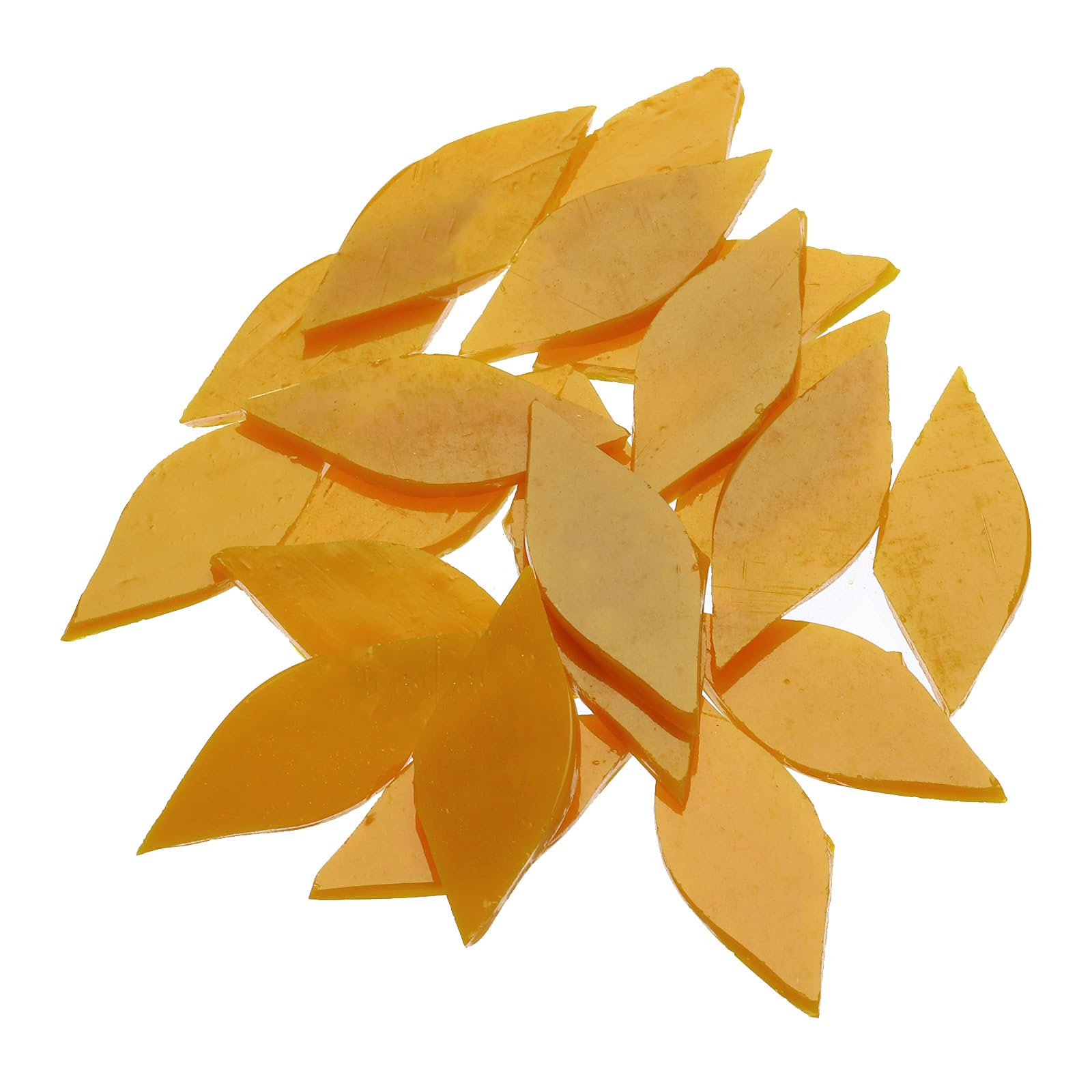 Verre teinté orange MECCANIXITY reflets lumineux pour mosaïque d'art