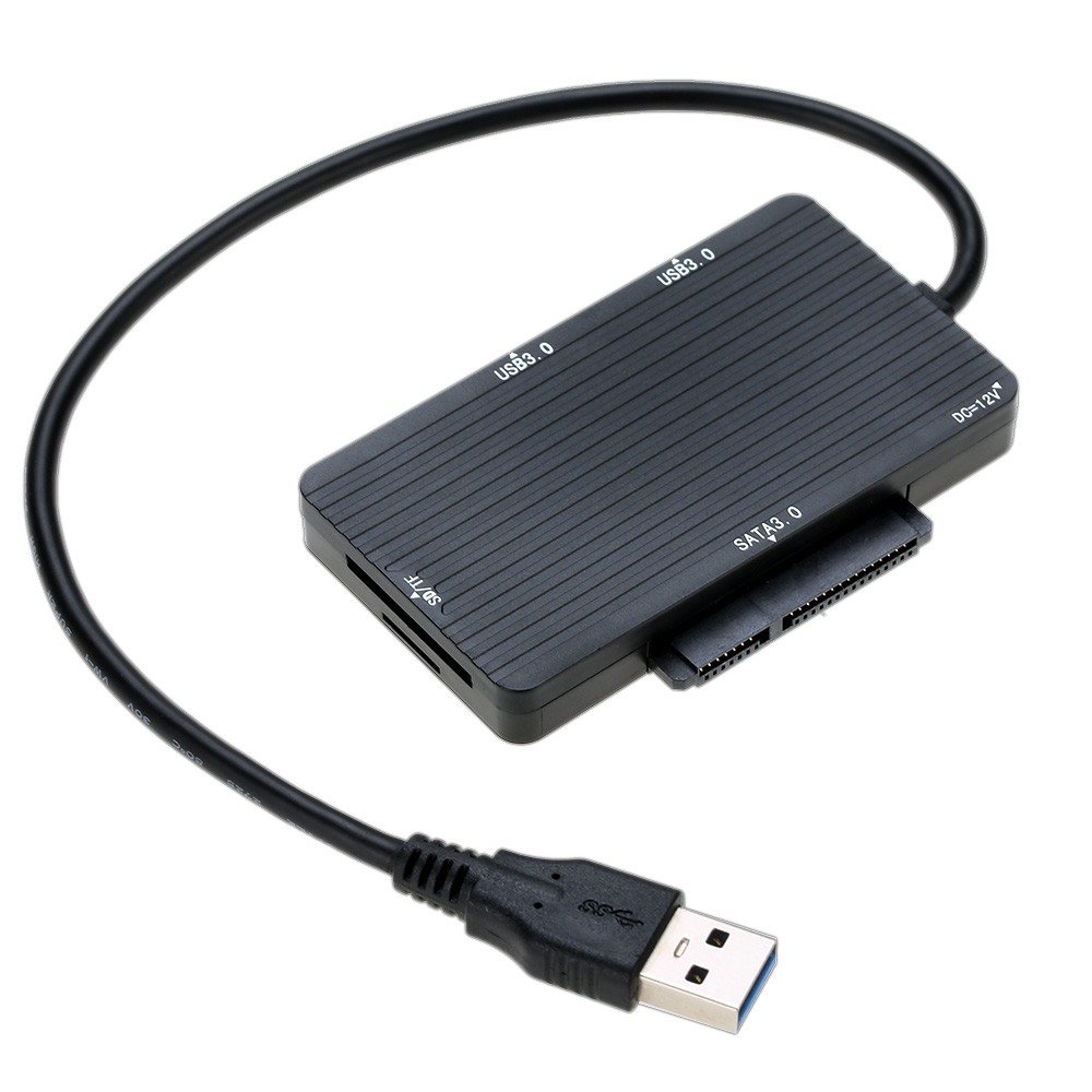 Portatile USB 3.0 multipla 2 USB 3.0 Hub & SATA 3.0 e lettore memory card TF ms adattatore convertitore per computer portatile PC MacBook