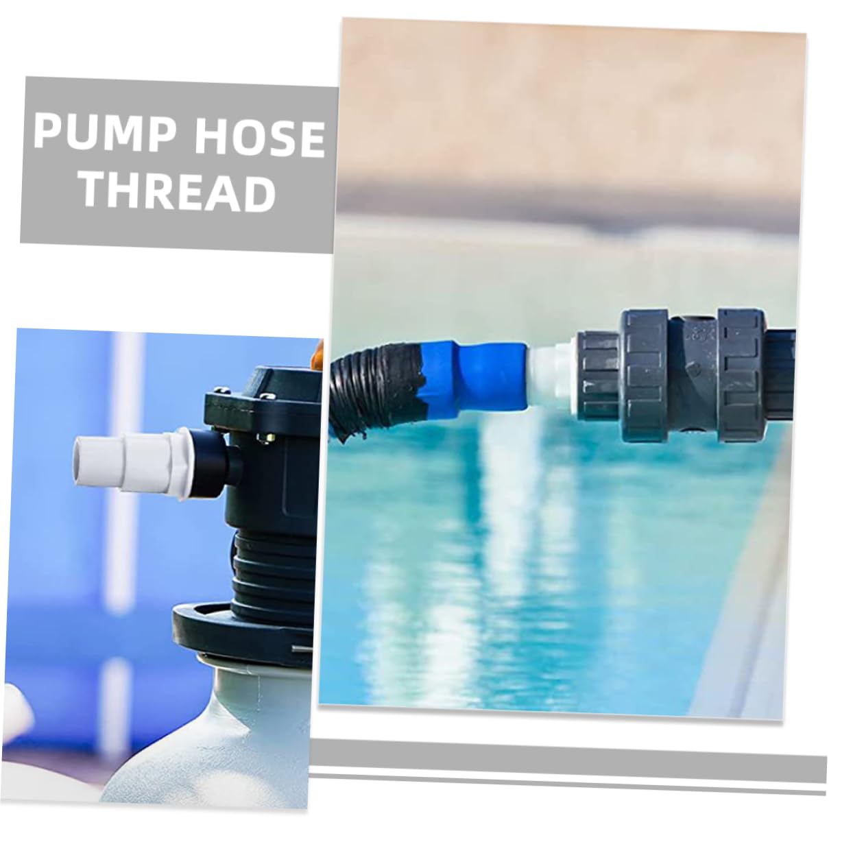 BESPORTBLE 10piezas Adaptador De Manguera para Bomba De Piscina y Accesorios De Filtración De Piscina Compatible Skimmers y Sistemas De