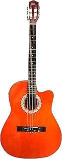 Mxt violão eletroacústico cutway mogno 20 trastes equalizador cordas d