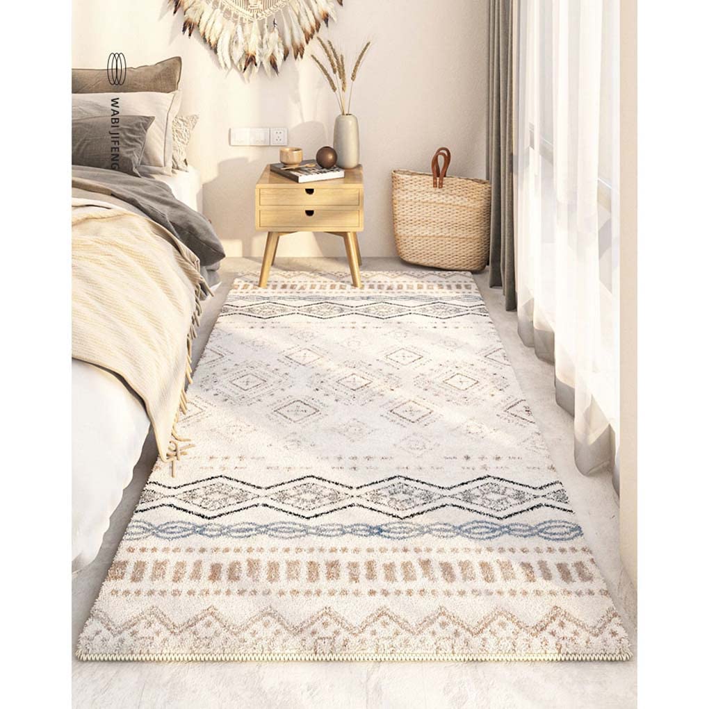 Amazon｜ラグ 滑り止め付 ふわふわ 冬 リビング/ベッドサイド  