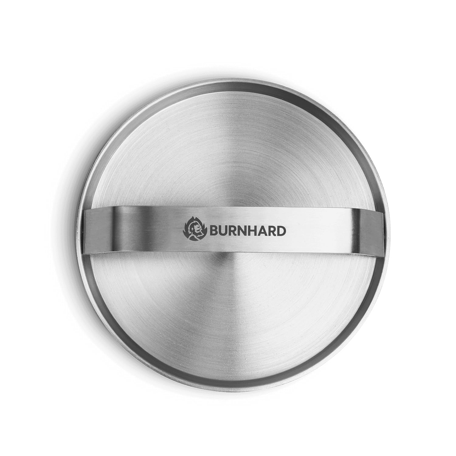 BURNHARD® Edelstahl Burger Smasher, 14 cm, Grillpresse, Hamburgerpresse, Spülmaschinenfest
