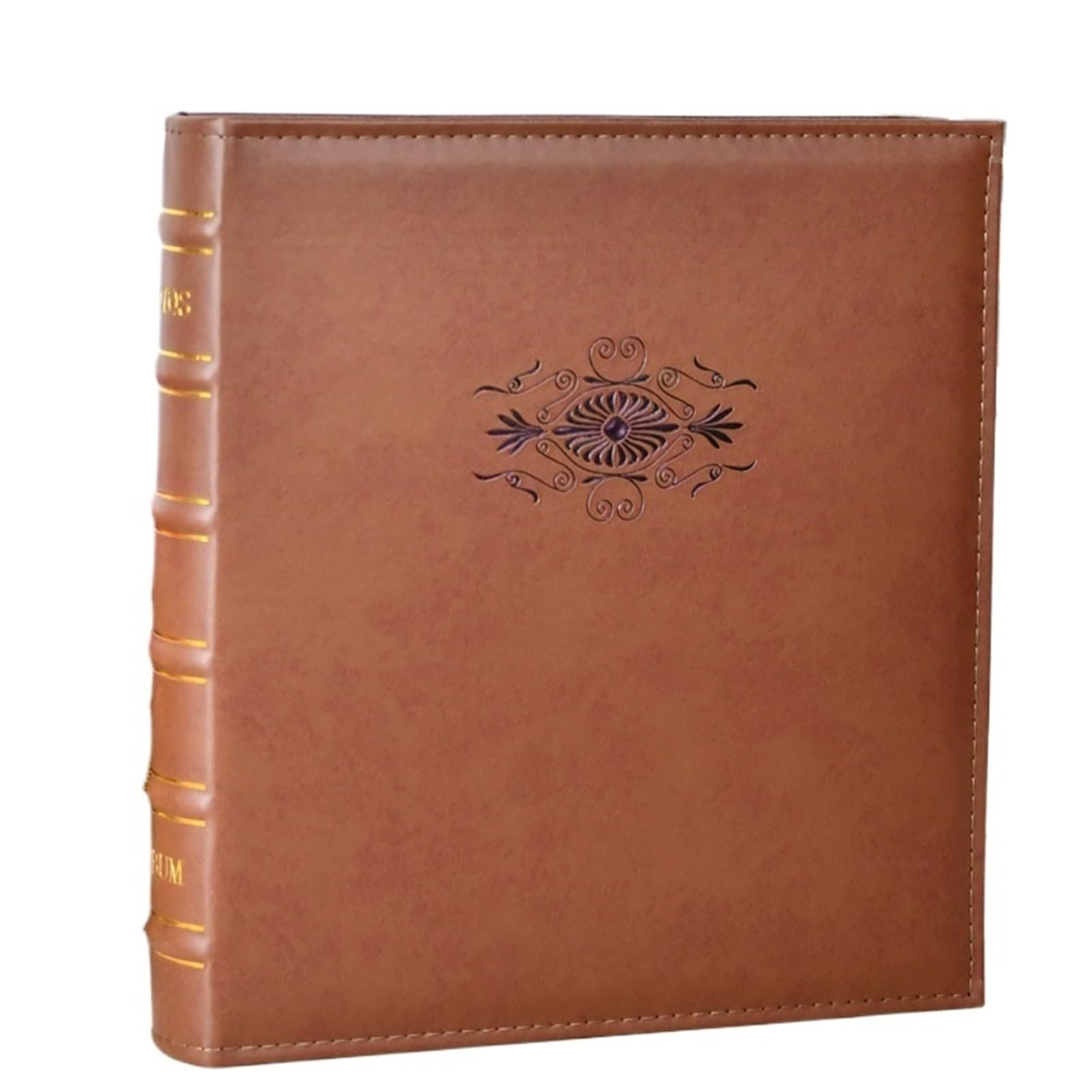 Photo Albums 5-inch Album with 500 Photos Insert Style Leather Large Capacity Family Edition Commemorative Photocard(Color4)