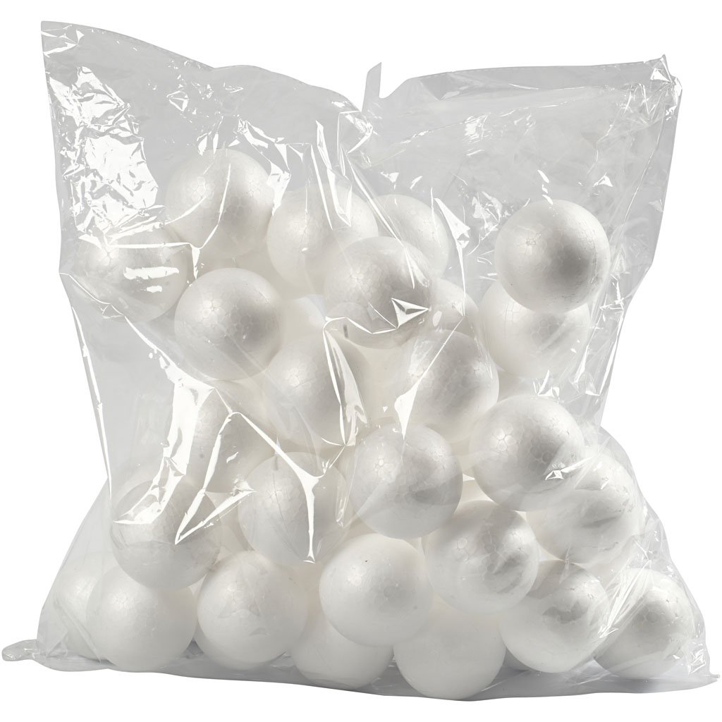 Creativ 543062 6 cm 50-Piece Polystyrene Balls