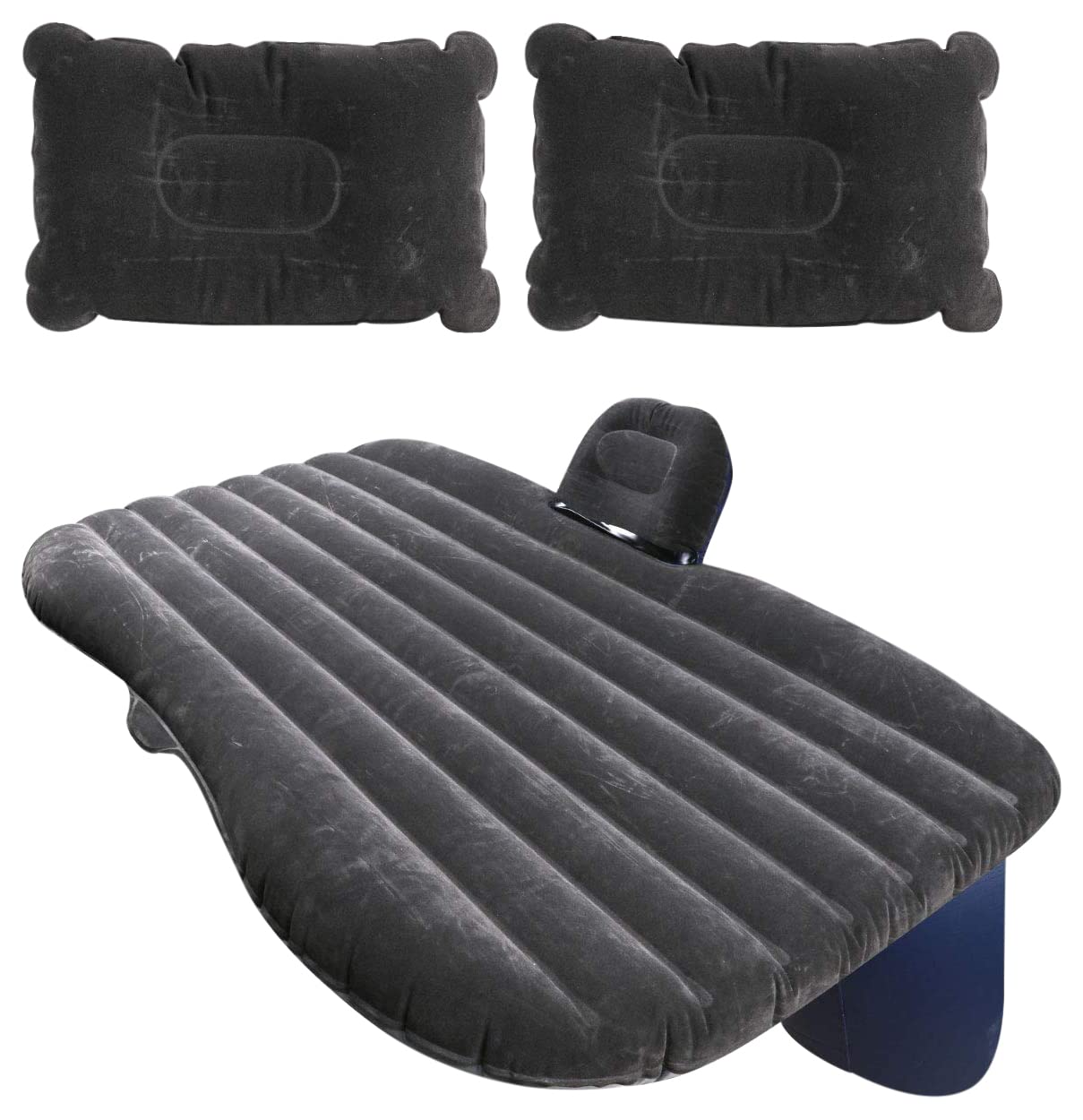 Thump THCMG1P Inflatable Car Mattress with Pump, Extended Couch & 2 Portable Air Pillows Compact Wavy Design Multipurpose Bed for Baby (Light Grey)-image-22