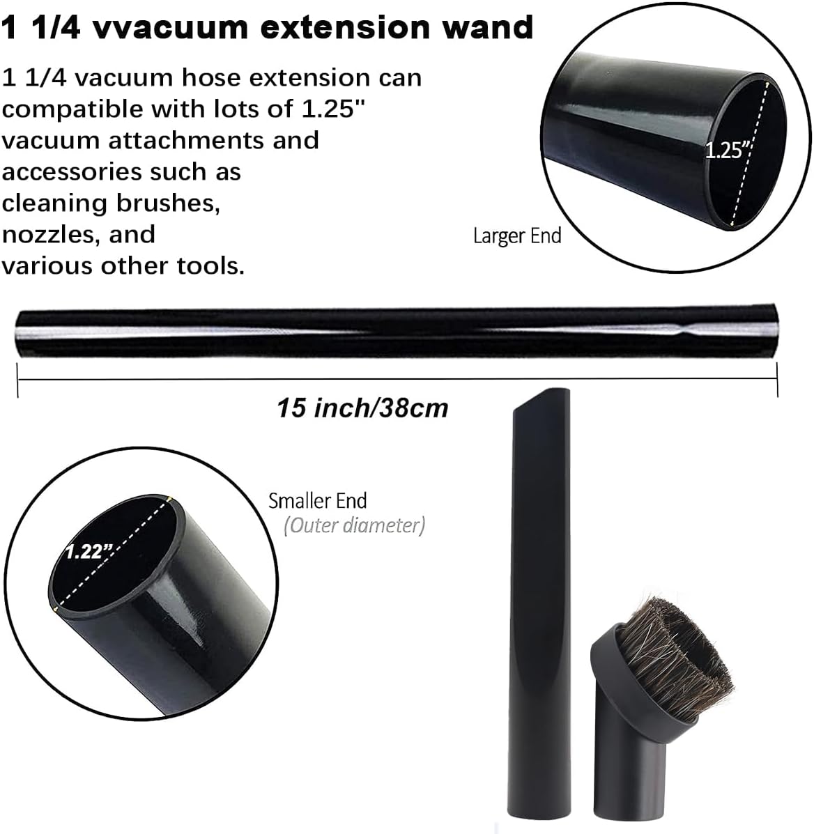 10 Pcs Vacuum Attachments & Brushes for Shark Navigator Lift-Away NV350 NV352 NV355 NV356E & Rotator NV500, Rocket HV301 HV322 HV371 Series Upright Vacuum, 1 1/4" (32mm) Vacuum Accessories Set