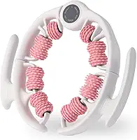 Ferramenta de massagem celulite massageador de drenagem linfática para coxas, pernas e nádegas, rolo anticelulite com alças destacáveis, ferramenta de massagem de fáscia para pele contornada e mais