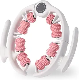 Ferramenta de massagem celulite massageador de drenagem linfática para coxas, pernas e nádegas, rolo anticelulite com alças destacáveis, ferramenta de massagem de fáscia para pele contornada e mais